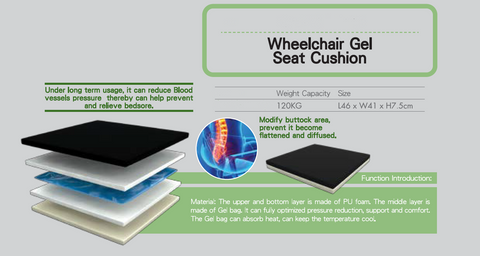 Wheelchair Gel Seat Cushion