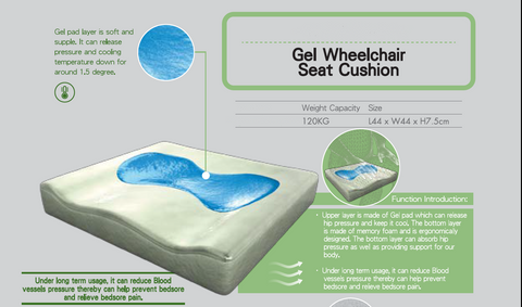 Gel Wheelchair Seat Cushion